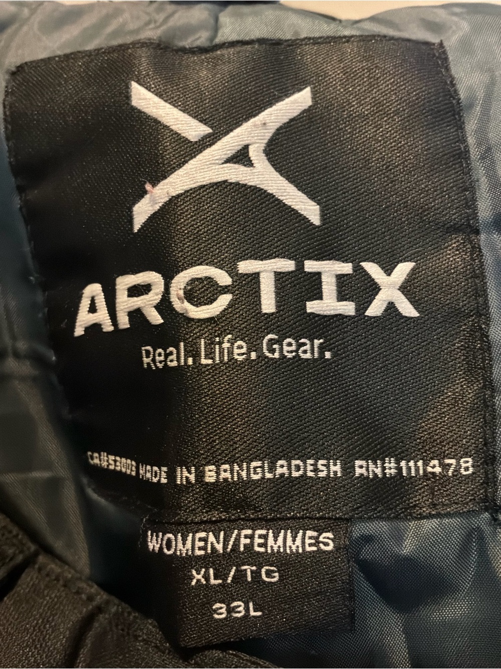 Arctix Women’s Black Winter Snow Pants with Logo - Picture 4 of 4